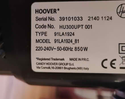 Photo of free Hoover [Parts/ Repair Only] (Southampton SO16) #4