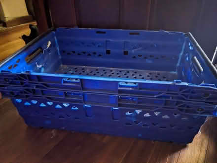 Photo of free Blue Plastic Stacking Crates (Cassington OX29) #2
