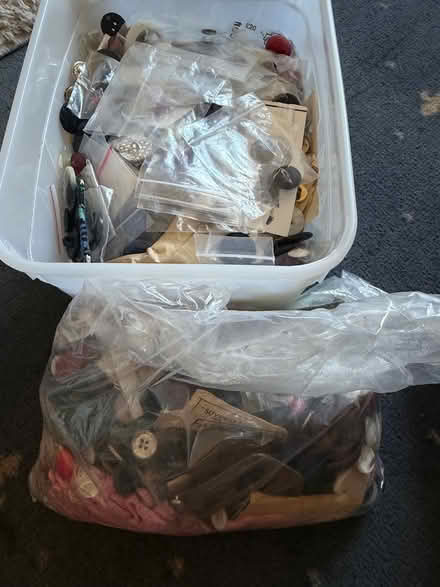 Photo of free 4 litre tub of assorted buttons (Shirley, Croydon CR0) #1