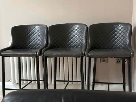 Photo of free 3 x Grey Kitchen Stools (Dunshaughlin) #1