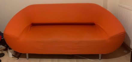 Photo of free Orange sofa (Leighton Buzzard LU7) #1