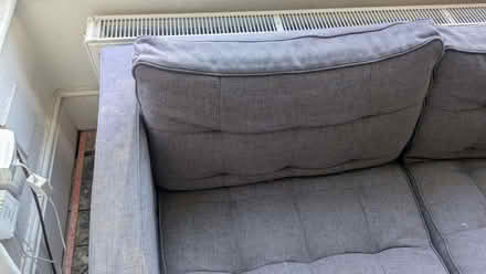 Photo of free grey 2 seater sofa used (Strawberry Hill TW2) #4