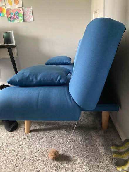 Photo of free Blue fold out sofa bed (Purwell SG4) #3