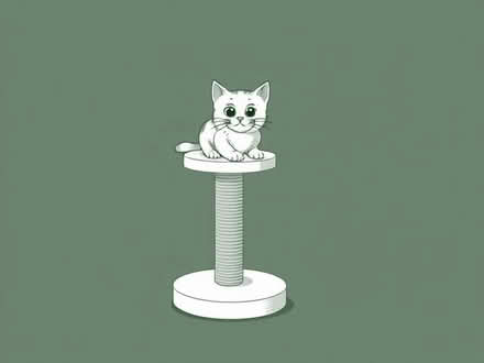 Photo of Cat Scratching Post (High Green S35) #1