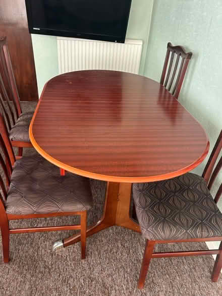 Photo of free Extending Table and 4 chairs (LE6 Groby Leicester) #1