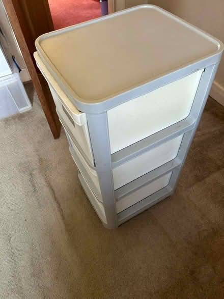 Photo of free Plastic 3 draw storage unit (Hereford HR4) #3