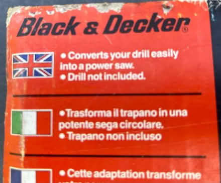 Photo of free Black & Dekker saw attachnent (Coombe KT3) #2