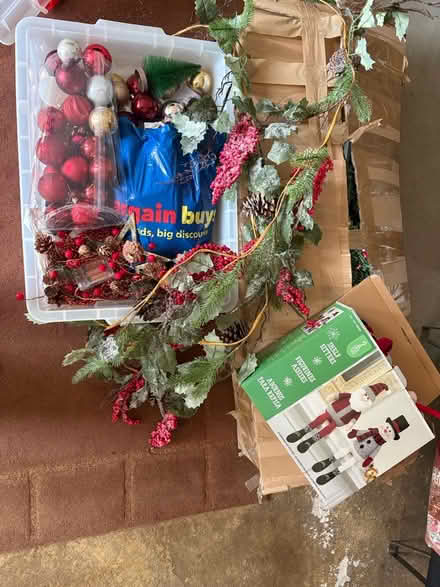 Photo of free Xmas tree and decorations (Middleton St George, DL2) #1