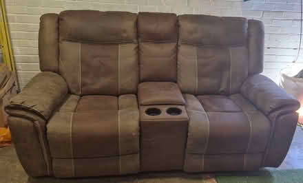 Photo of free Brown Reclining 2 Seater Sofa (Butlocks Heath SO31) #2