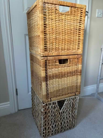 Photo of free IKEA Wicker Baskets (Appleby-in-Westmorland CA16) #1