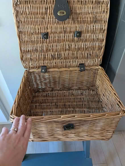 Photo of free Small wicker hamper basket (The Cedars Estate WD3) #1