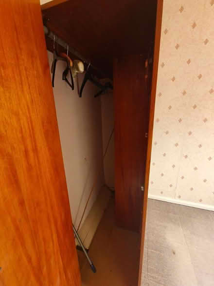 Photo of free Brown wood wardrobe (Birstall, LE4) #2