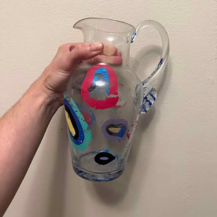 Photo of free Painted glass pitcher (Long hill, NJ) #2