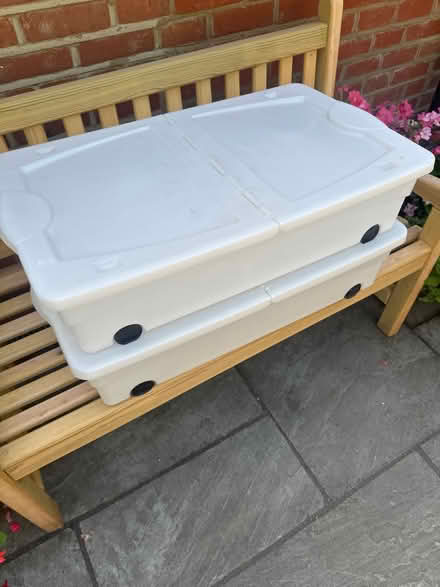 Photo of free 2 x under bed storage boxes (Farnborough GU14) #1