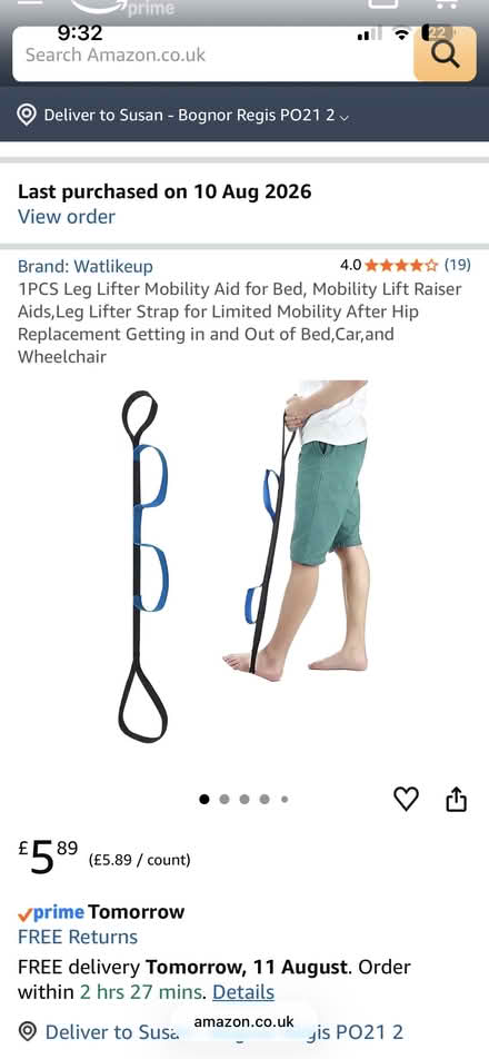 Photo of Leg lifter (Aldwick PO21) #1