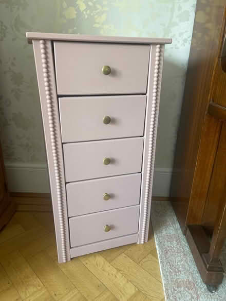 Photo of free Dusky pink chest of drawers (BR1 Sundridge park) #1