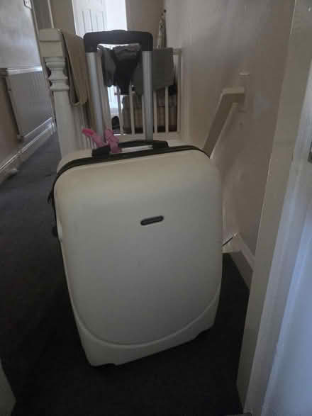 Photo of free White large suitcase (Lamberhead Green WN5) #2