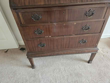 Photo of free Bureau, dark veneered (Park Hill CR0) #4