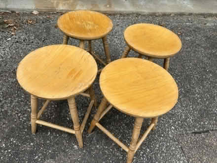 Photo of free Wooden Stools - 4 (Drumoak AB31) #1
