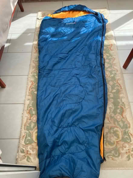 Photo of free Greeny blue sleeping bag with hood (Rothley LE7) #1