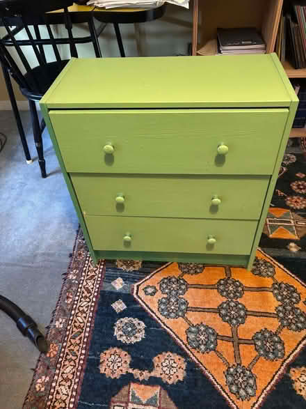 Photo of free Small chest of drawers - painted green (East Dulwich SE22) #1