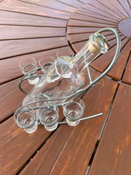 Photo of free Rocking bottle with 6 shot glasses (Hereford HR4) #2