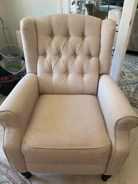 Photo of free Cream Recliner Armchair (Hersham KT12) #1