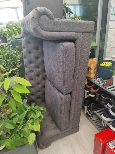 Photo of free Grey 3 and 2 seater Chesterfield sofas (Rugeley WS15) #2