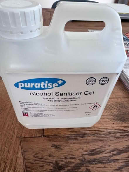 Photo of free Hand sanitiser refill (Liss GU33) #1