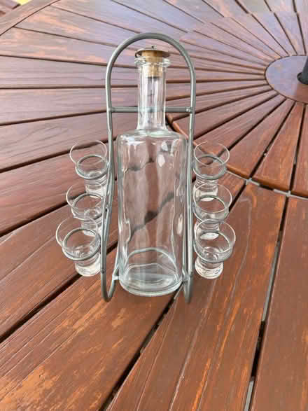 Photo of free Rocking bottle with 6 shot glasses (Hereford HR4) #3