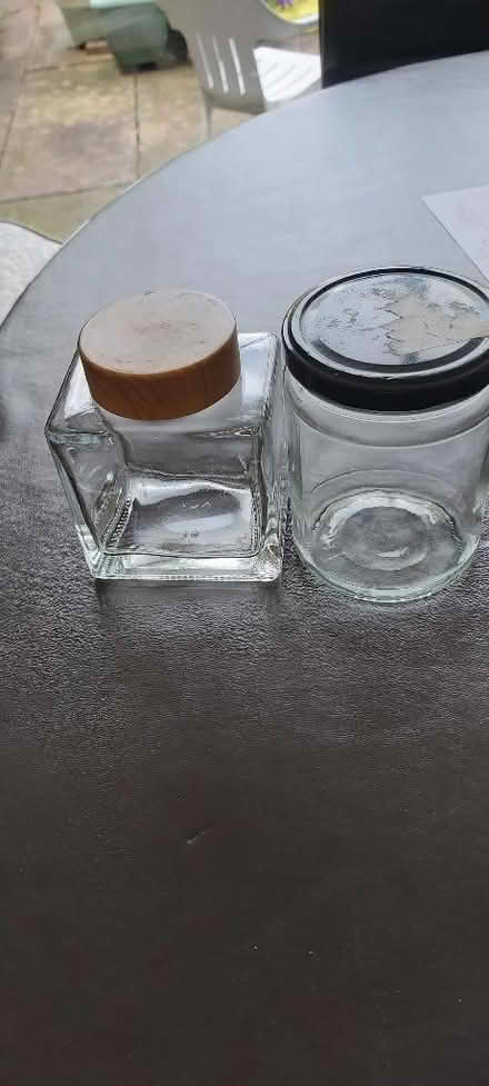 Photo of free Storage jar, square (Heaton Chapel SK4) #1