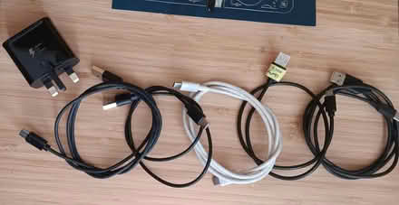 Photo of free Assorted charging cables (Combe Down BA2) #1