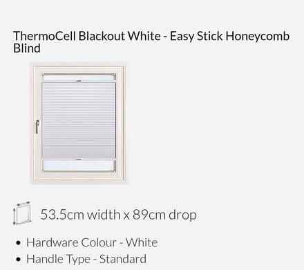 Photo of free easy stick blackout blind (Moseley B13) #2