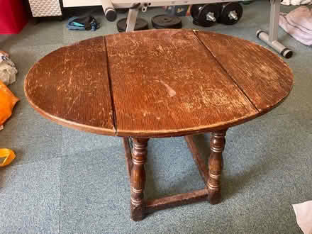 Photo of free Small wooden leaf table (West Ewell KT19) #2