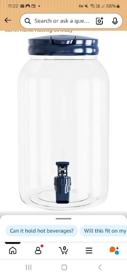 Photo of Plastic drinks dispenser (Barnard's Green WR14) #1