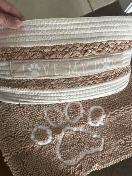 Photo of free Dog mat and toy basket (Wakefield) #2