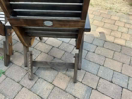 Photo of free 2 Wooden Garden chairs (Formby Merseyside L37) #2