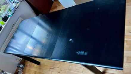 Photo of free Black wooden extending dining table (Kingswood BS15) #2