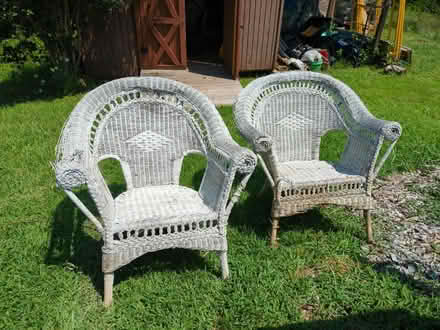 Photo of free Old wicker chairs (Alexander) #1