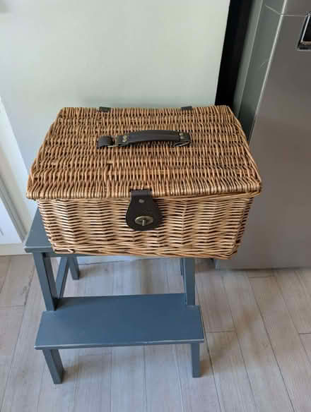 Photo of free Small wicker hamper basket (The Cedars Estate WD3) #2