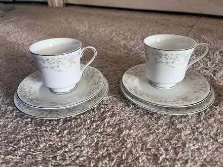 Photo of free Tea cups, saucers & plates (2ea) (East Somerville) #1