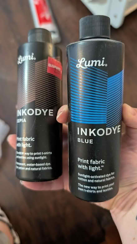 Photo of free Inkodye Dye Blue and Sepia (Elkton Heights neighborhood) #1