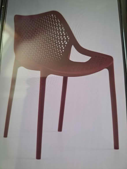 Photo of free Burgundy Garden Table & Chairs (Crofton Park, Brockley) #2