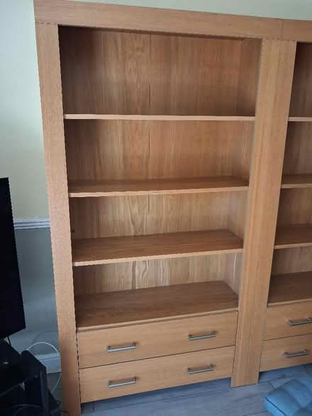 Photo of free Teak effect wall units with 2 drawers (Great Parndon CM19) #3
