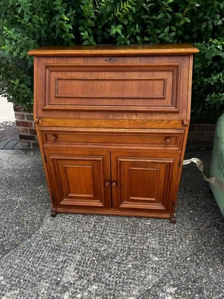 Photo of free real wood vintage bereau writing desk (Bexley DA5) #2