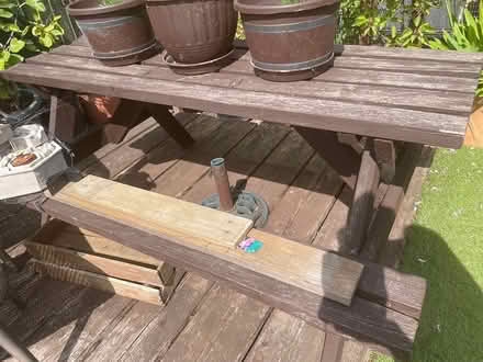 Photo of free Pub style garden table (Hampton Vale, Peterborough PE7) #3