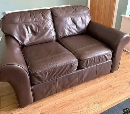 Photo of free 2 and 3 seater leather sofas (Moorside M27) #1