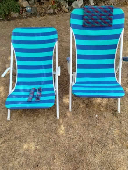 Photo of free 2 Metal Frame Deckchairs (Rayleigh SS6, Eastwood side) #2