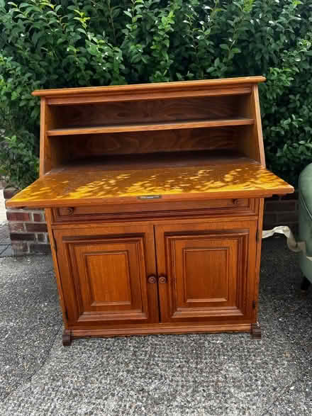 Photo of free real wood vintage bereau writing desk (Bexley DA5) #1