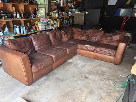 Photo of free Leather Sectional (Southwest Highland Park) #1